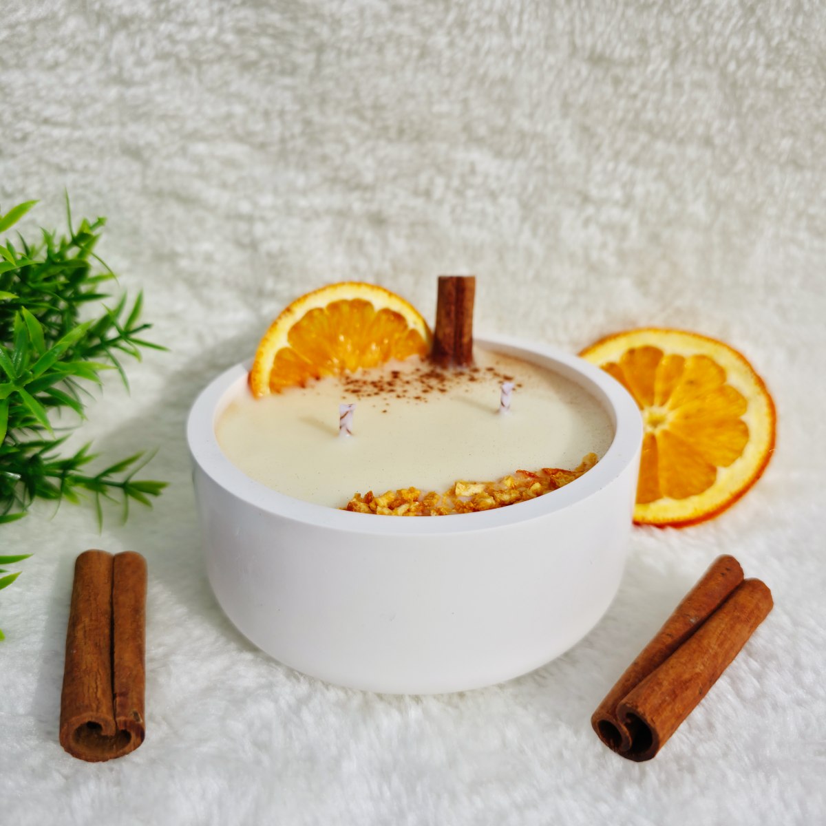 Vela de Canela y Naranja