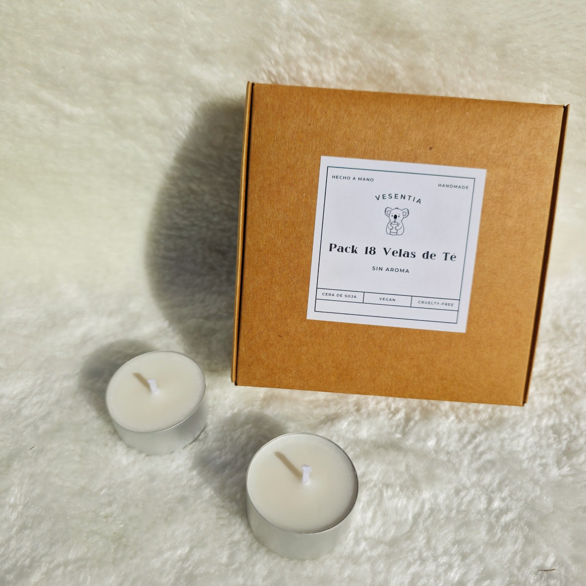 Velas de té sin aroma